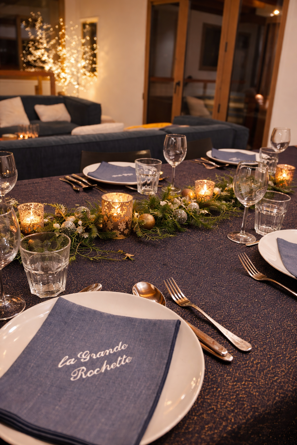 Le tour de table - des serviettes pour écrire vos souvenirs